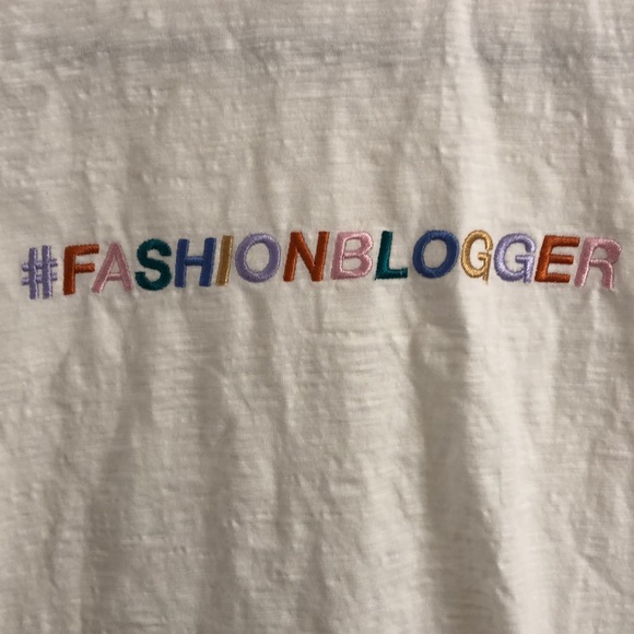 M&S #FASHIONBLOGGER White T-shirt - Picture 3 of 5